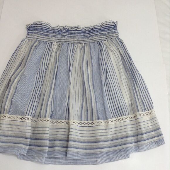 Max Studio 100% Cotton Elastic Waist Mini Skirt Size Medium - Picture 2 of 8